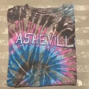 Asheville tie dye short sleeve t shirt